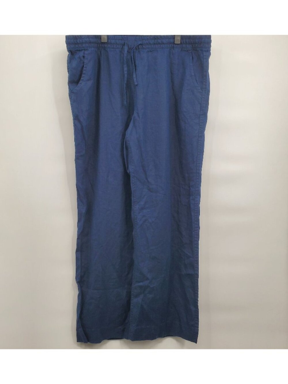 L.L.Bean Premium Linen Breezy Pants Women Size 18 NWT Straight Leg Mid Rise